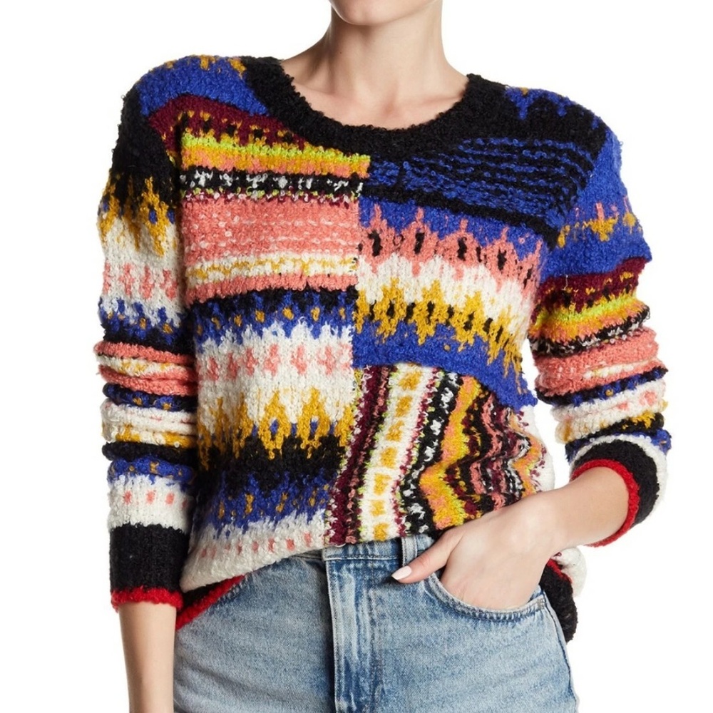 Free people small Colorful Patterned Women's Sweater